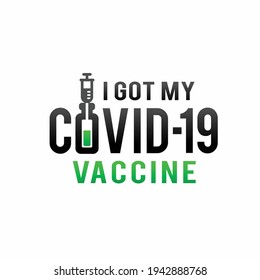 i got my covid-19 vaccine, covid-19 vaccine logo