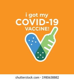 i got my covid-19 vaccine sticker
