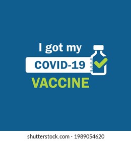 i got my covid-19 vaccine, vaccine sticker template