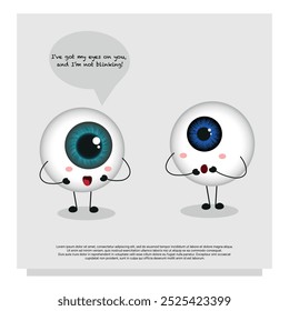 I’ve got my eyes on you, and I’m not blinking. Funny nice cartoon cards