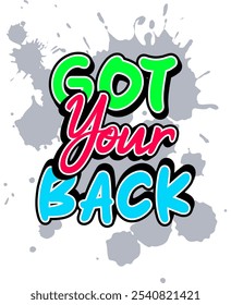 Got your back quotes design