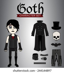 Goth Male Character Set