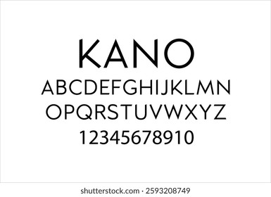 Gotham font for logo and headline. Isolated vector typeset