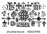 gothic arrow old design gothic arrow vegetation flower star medieval edge old sign elderly ornate art classical swirl resurrection renewal revival victorian ribbon graphic graphical visual detailed fl
