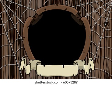 Gothic background - web and vintage frame