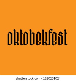 Gothic-Schwarze Schrift für Oktoberfest
