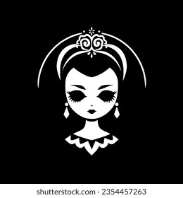 Gothic - Black and White Isolated Icon - Vector illustration