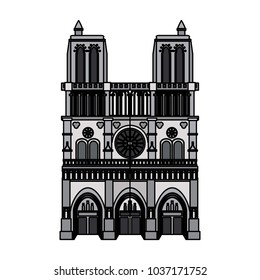 Gothic Church Building Stock Vector (Royalty Free) 1037171752 ...