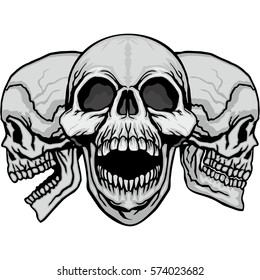 Gothic coat of arms with skull, grunge vintage design t shirts
