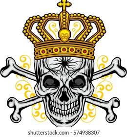 Gothic coat of arms with skull, grunge vintage design t shirts