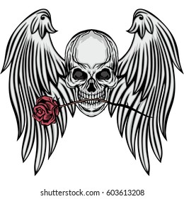 Gothic coat of arms with skull, grunge vintage design t shirts
