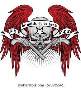 Gothic coat of arms with skull, grunge vintage design t shirts