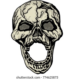 Gothic coat of arms with skull, grunge vintage design t shirts