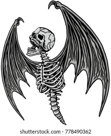 Gothic coat of arms with skull, grunge vintage design t shirts
