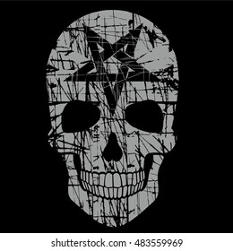 Gothic coat of arms with skull, grunge.vintage design t-shirts