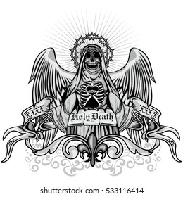 Gothic coat of arms with skull, grunge.vintage design t-shirts