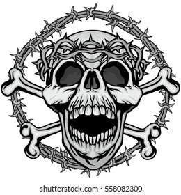 Gothic Coat Arms Skull Wings Grunge Stock Vector (Royalty Free ...