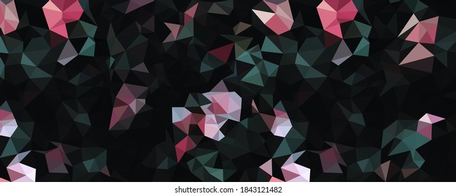 Gothic color polygon banner background