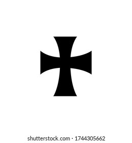 Gothic Cross Symbol Vector Icon Stock Vector (Royalty Free) 1744305662 ...