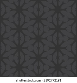 gothic floral ornamental seamless pattern