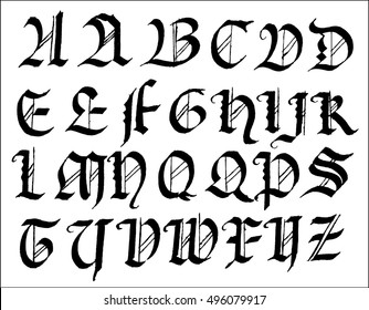 gothic font capitals 2