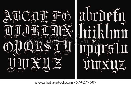 fonts script gothic