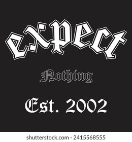 gothic font mono slogan design