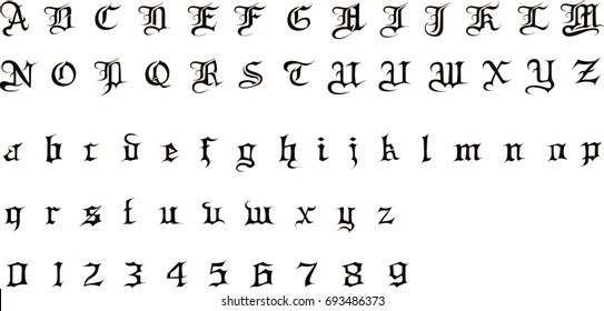 Gothic Font - Typewriter font in vintage style -  Vintage font