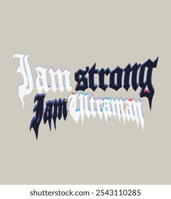 Gothic Font Typography Vector Design and Graphics For Tshirt print, posters, streetwear, hoodies, and, other creative use