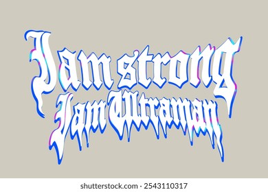 Gothic Font Typography Vector Design and Graphics For Tshirt print, posters, streetwear, hoodies, and, other creative use