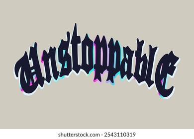 Gothic Font Typography Vector Design and Graphics For Tshirt print, posters, streetwear, hoodies, and, other creative use
