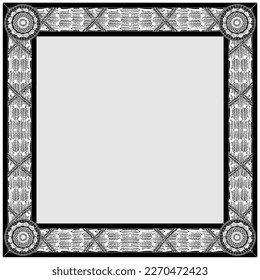 Gothic Frame Vector 07. Illustration Isolated On White Background. A Vector Illustration Of A Gothic Vintage Retro Frame Background.