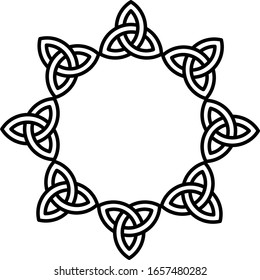 Gothic knot divider  line art icon