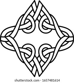 Gothic knot divider  line art icon