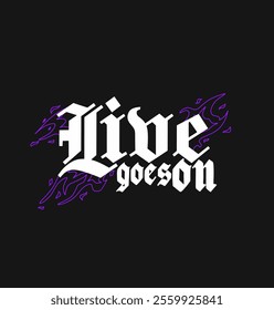 Gothic Metal Font Vector and Graphics Design For Tshirt, Streetwear, and Poster