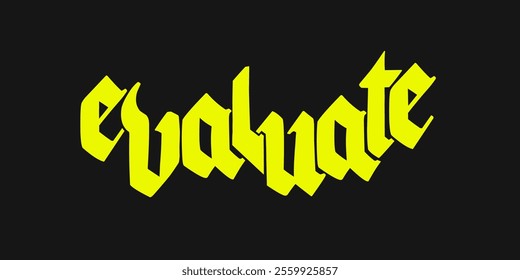 Gothic Metal Font Vector and Graphics Design For Tshirt, Streetwear, and Poster