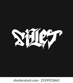 Gothic Metal Font Vector and Graphics Design For Tshirt, Streetwear, and Poster