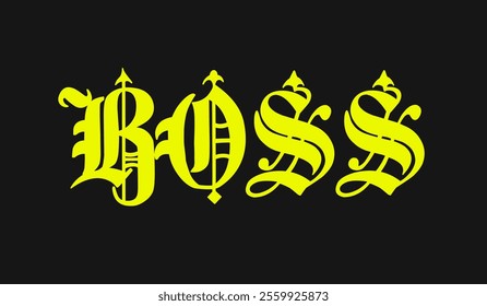 Gothic Metal Font Vector and Graphics Design For Tshirt, Streetwear, and Poster
