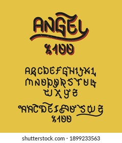 gothic rounded custom typeface design