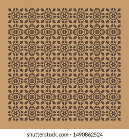 Gothic seamless pattern. Geometrical royal elements in a medieval style. Ornament for a tiles and mosaics.