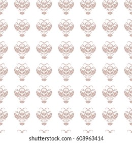 Gothic seamless pattern. Geometrical royal elements in a medieval style. Ornament for a tiles and mosaics. Vector illustration
