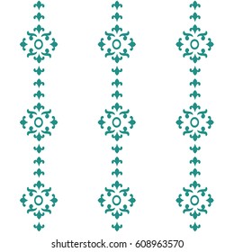 Gothic seamless pattern. Geometrical royal elements in a medieval style. Ornament for a tiles and mosaics. Vector illustration