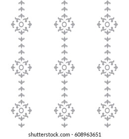 Gothic seamless pattern. Geometrical royal elements in a medieval style. Ornament for a tiles and mosaics. Vector illustration
