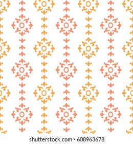 Gothic seamless pattern. Geometrical royal elements in a medieval style. Ornament for a tiles and mosaics. Vector illustration