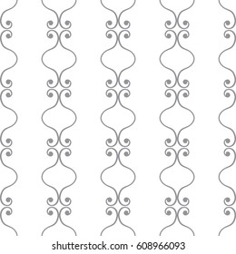 Gothic seamless pattern. Geometrical royal elements in a medieval style. Ornament for a tiles and mosaics. Vector illustration