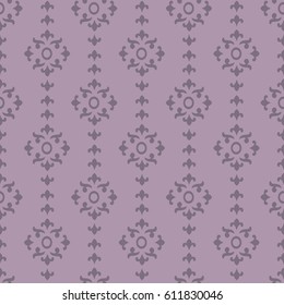 Gotisches nahtloses Muster. Geometrische königliche Elemente im mittelalterlichen Stil. Dekor für Fliesen und Mosaike. Vektorgrafik
