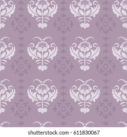 Gothic seamless pattern. Geometrical royal elements in a medieval style. Ornament for a tiles and mosaics. Vector illustration