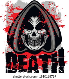 Gothic sign with skull, grunge vintage design t shirts