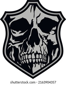 Gothic sign with skull, grunge vintage design t shirts