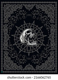  Gothic sign with skull, grunge vintage design t shirts